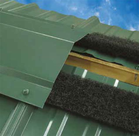 metal roofing vented closure strips